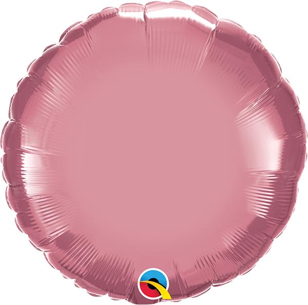18" Rund Chrome Mauve (unverpackt)