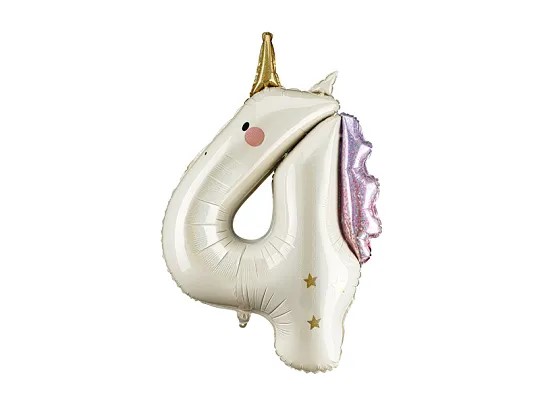 36" Foil Number 4 - Unicorn