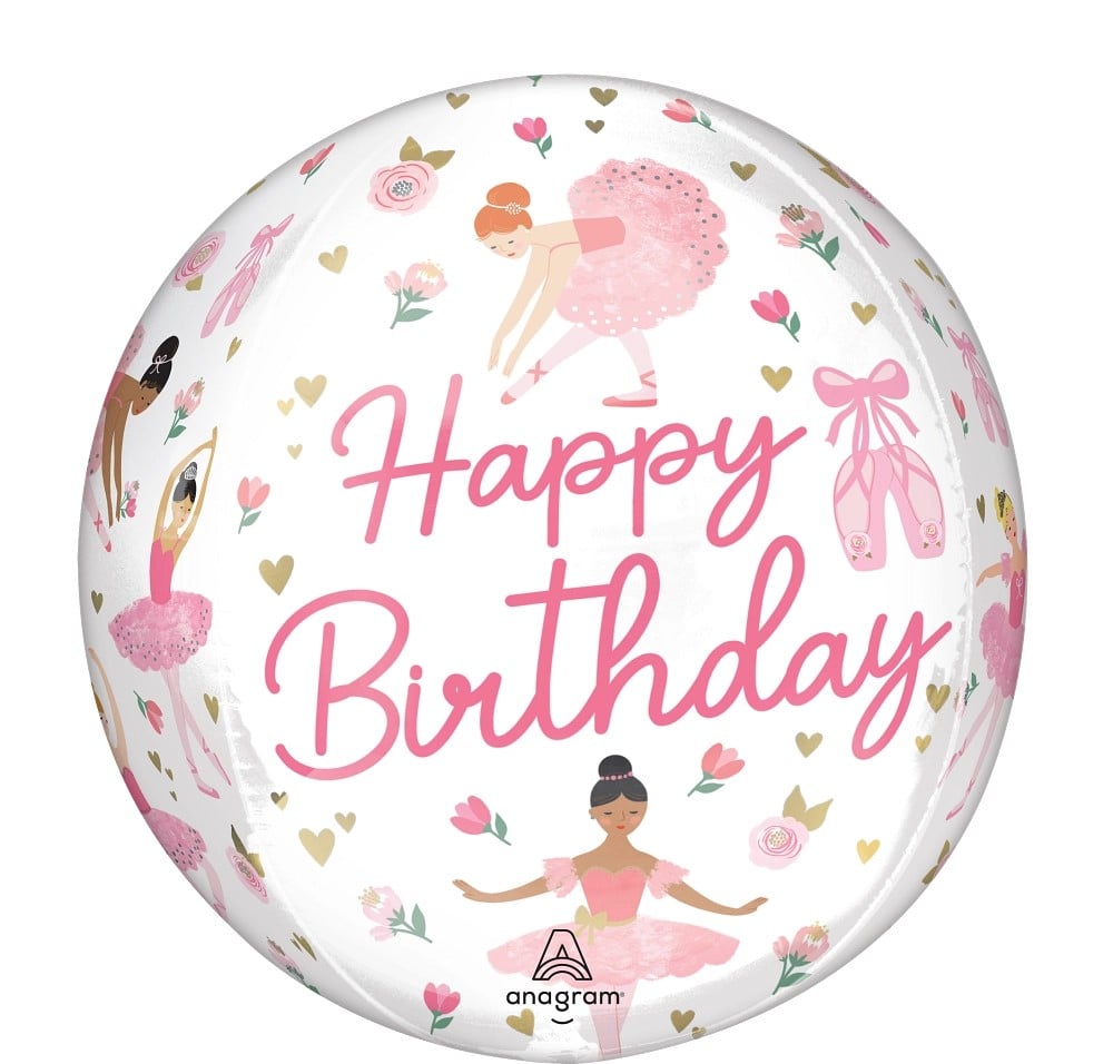 16" Orbz Ballerina Girl Birthday