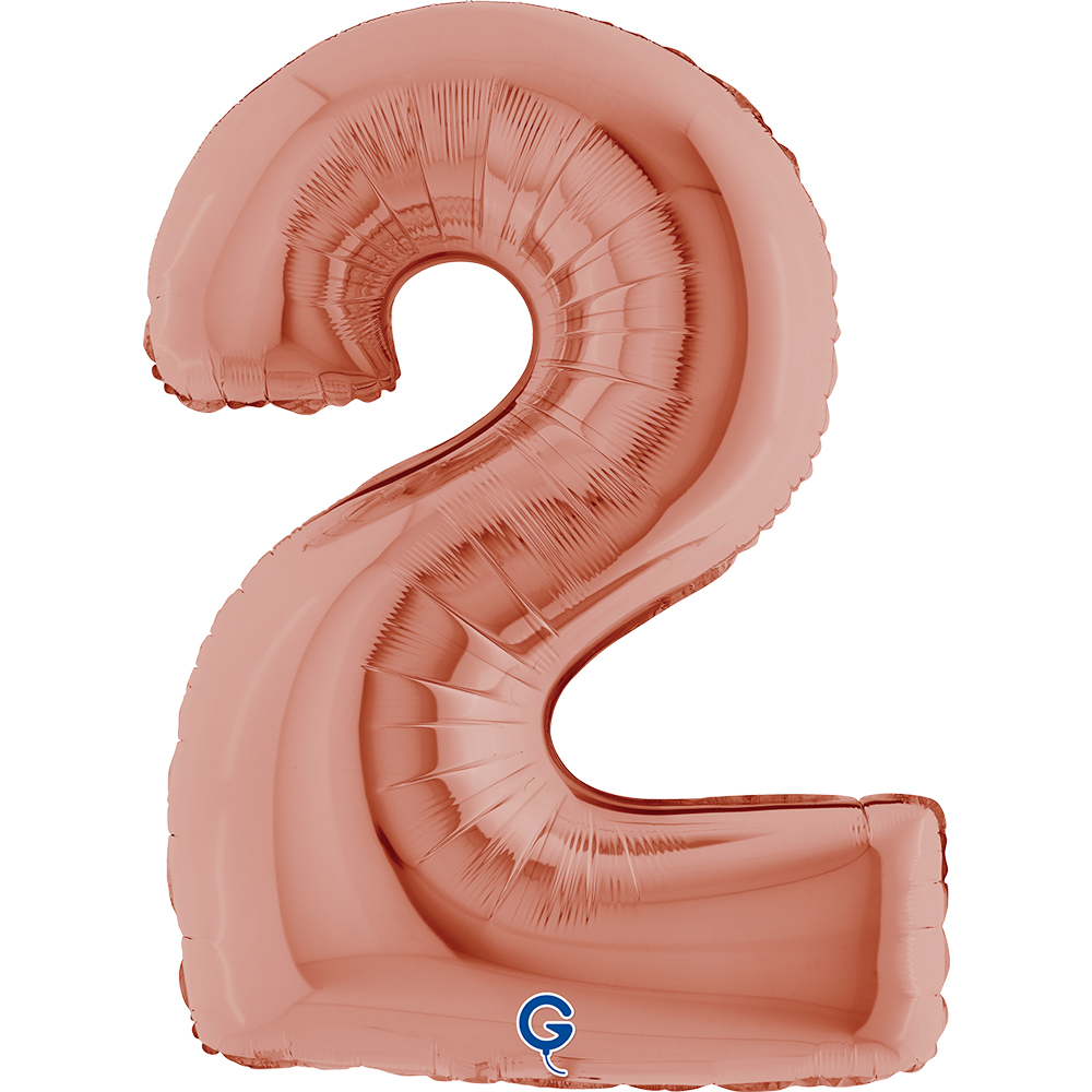 40" Folienzahl "2" Rosé Gold