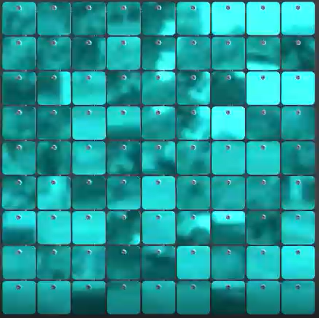 SolaAir Sequin Wall Decor Standard (viereckig) - Turquoise