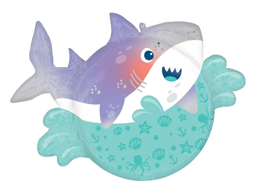26" Roly Polies "Shark Party"