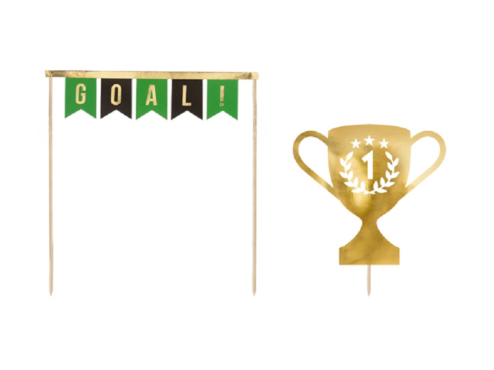Cake Topper - Fußball - Mix - 15,5-20cm - 2 Stk.