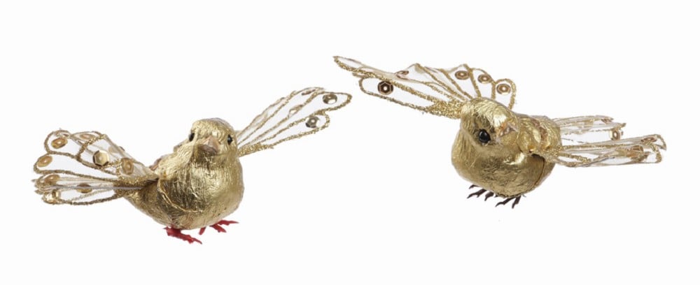 Taubenpaar mit Glitzer