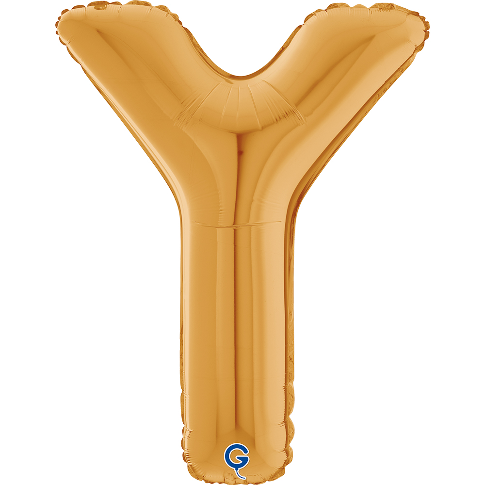 26" Folienbuchstabe "Y" Gold (Altgold)