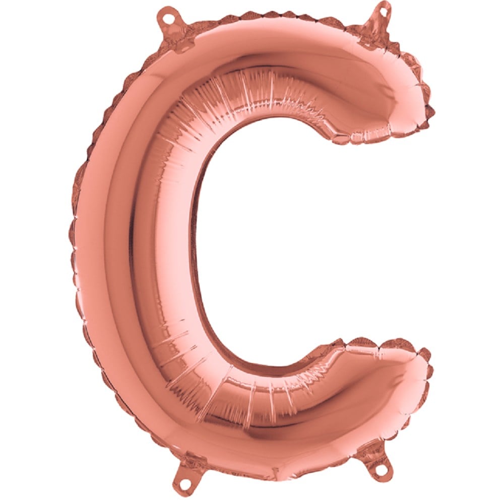 14" Folienbuchstabe "C" Rosé Gold
