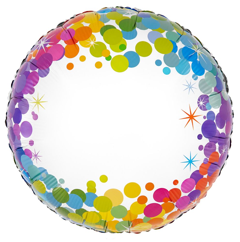 18" Colourful Confetti