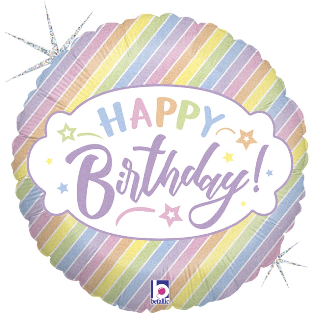 18" Pastel Birthday
