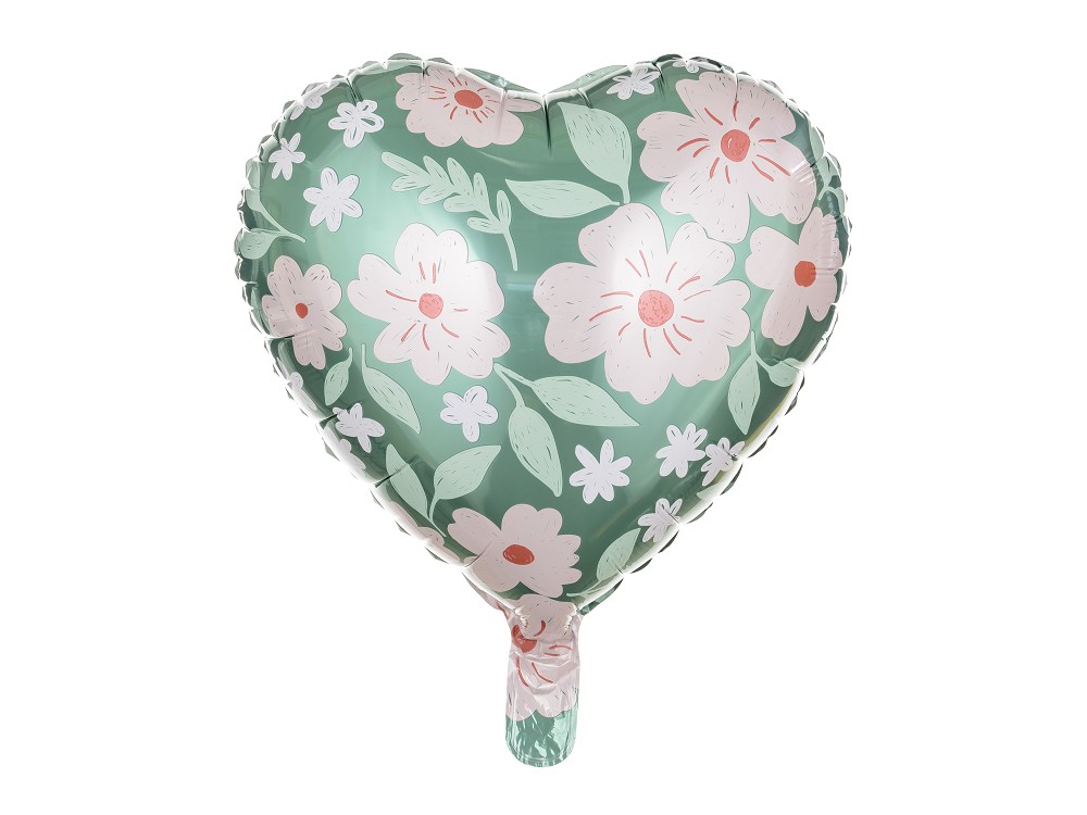18" Herz mit Blumen (45 cm)