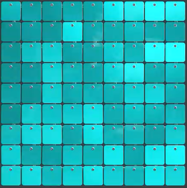SolaAir Sequin Wall Decor Standard (viereckig) - Aquamarine