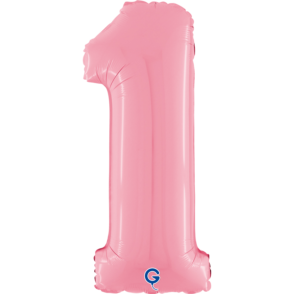 26" Folienzahl "1" Pastel Pink