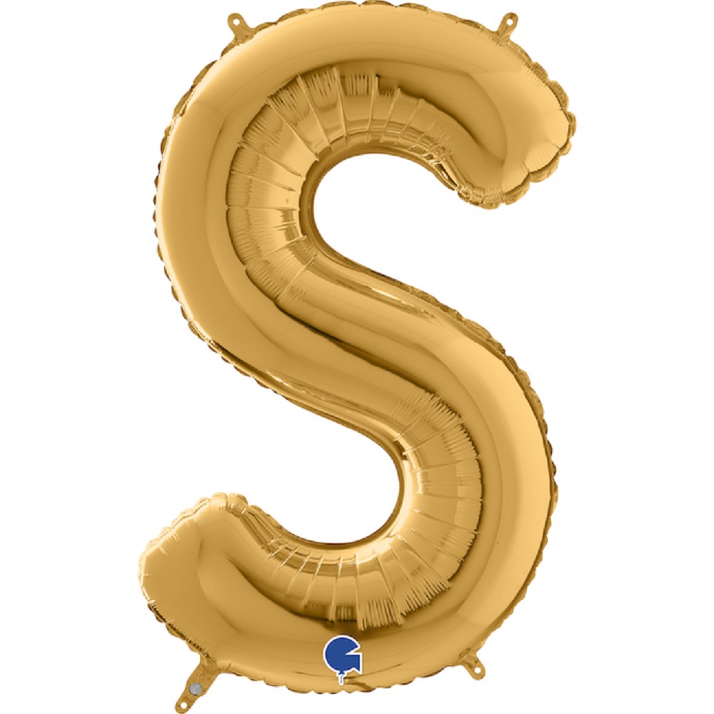 26" Folienbuchstabe "S" Gold (Altgold)