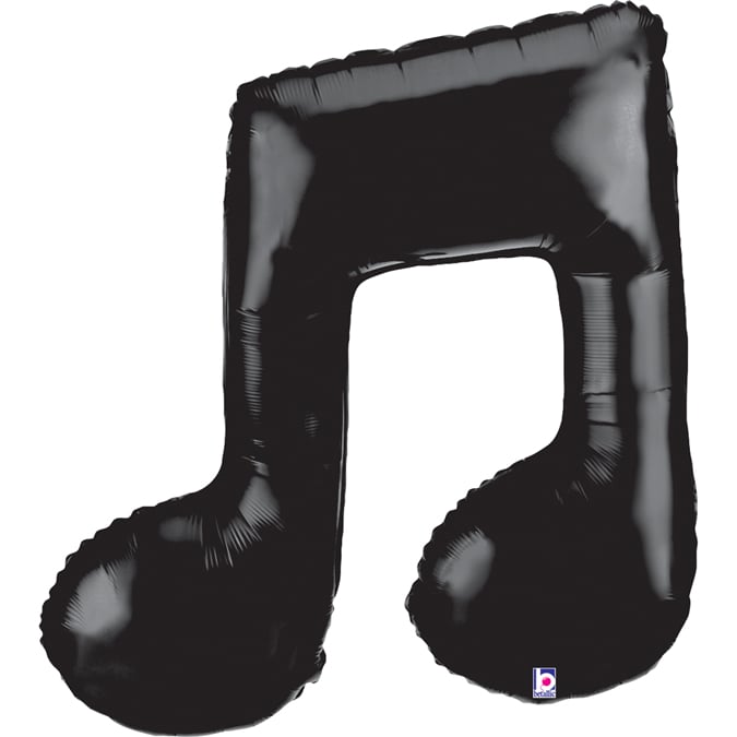 40" Music Note Double Black