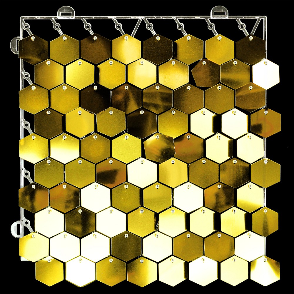 Paillettenwand Gold (30cm x 30cm)