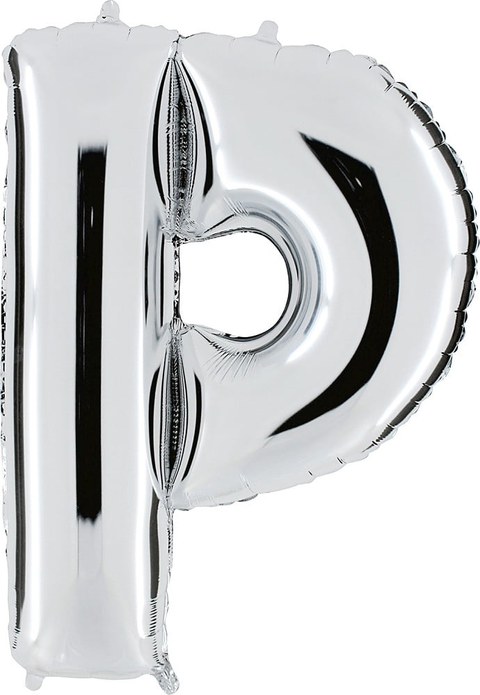 40" Folienbuchstabe "P" Silver