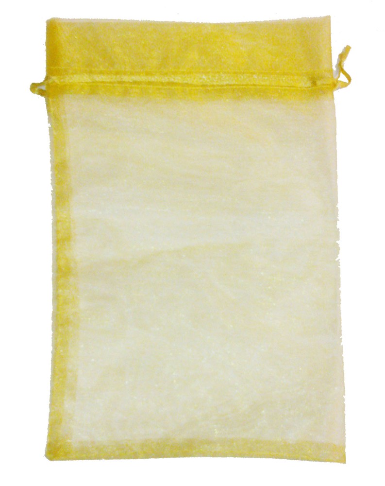 Organzabeutel einfarbig gold (15 x 23cm)