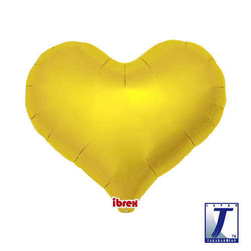 18" Jelly Heart Metallic Gold (Ibrex)