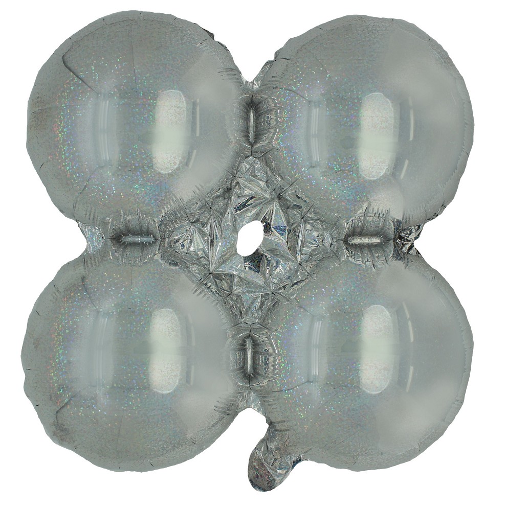 9" Cluster Holo silber