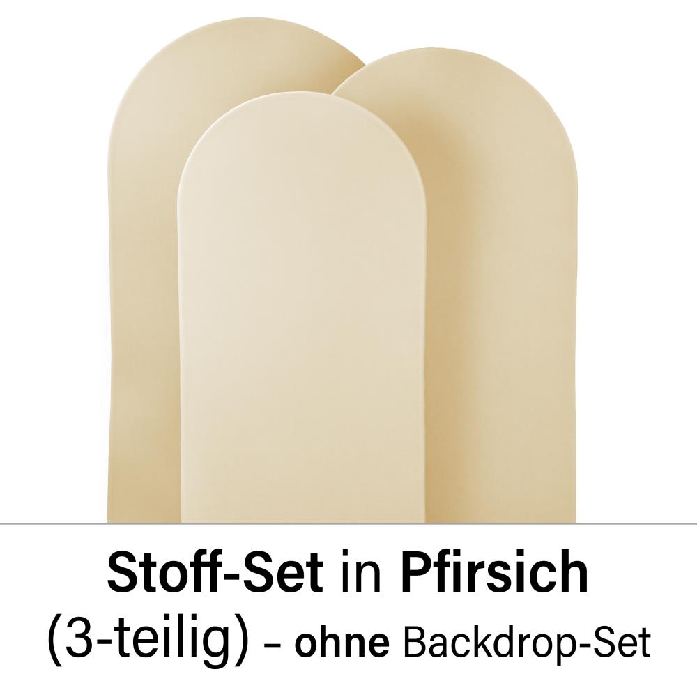 Spannstoff-Set (3-teilig) – Pfirsich