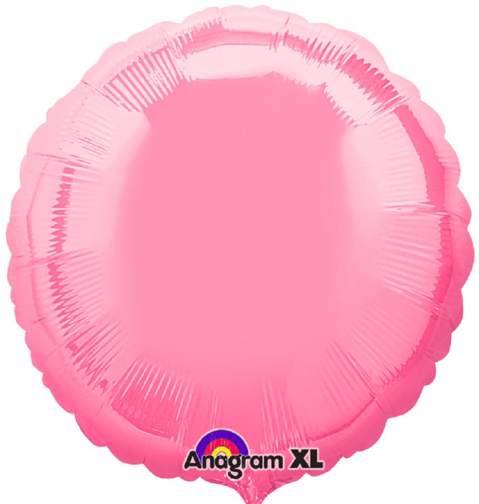 18" Rund Bright Bubble Gum Pink