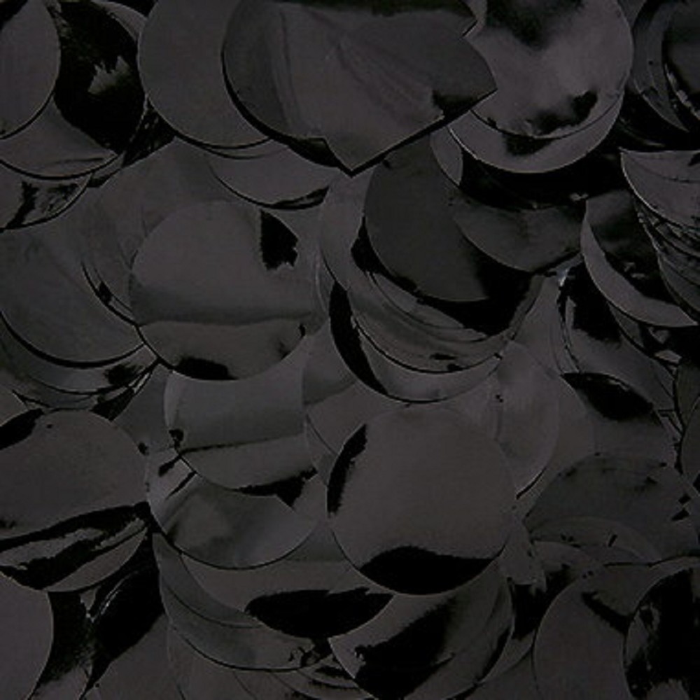 Folienkonfetti Rund 2cm Schwarz (15g)