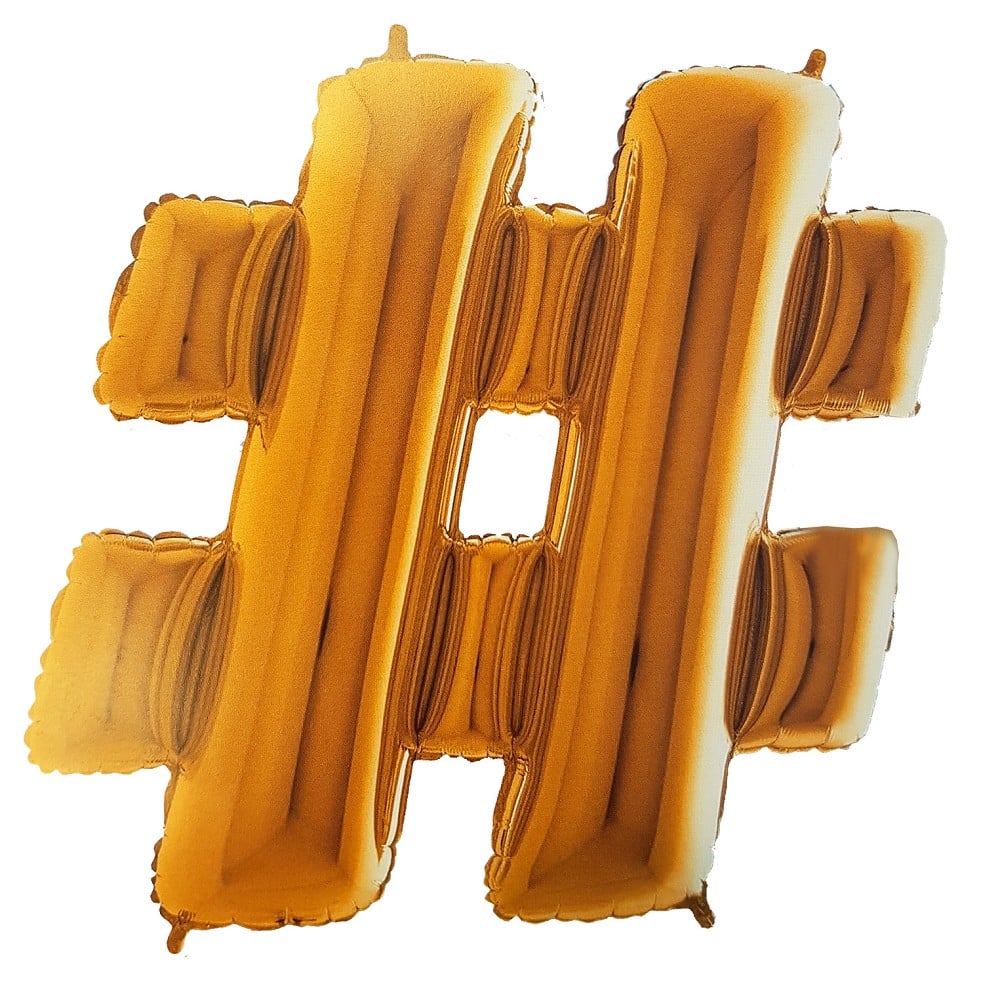 40" Symbol "#" Gold (Altgold)