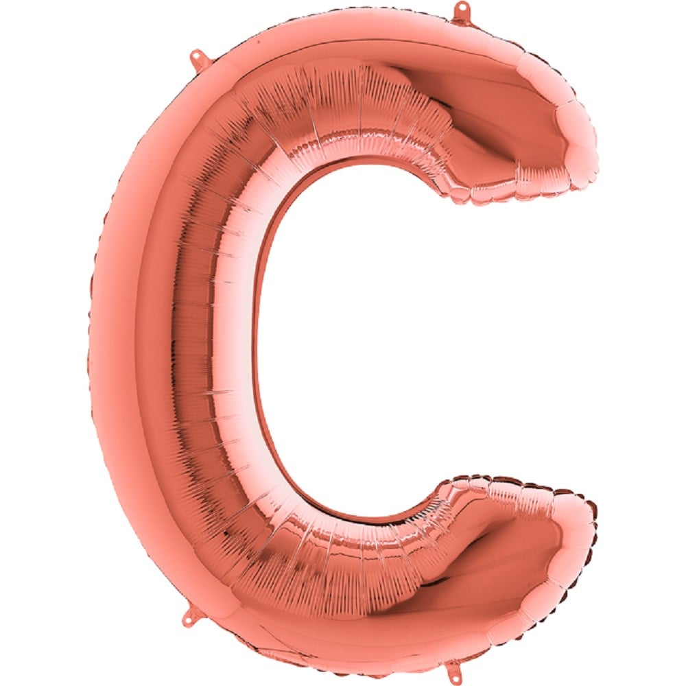 40" Folienbuchstabe "C" Rosé Gold