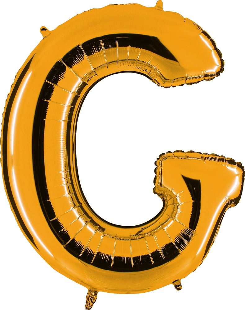 40" Folienbuchstabe "G" Gold (Altgold)
