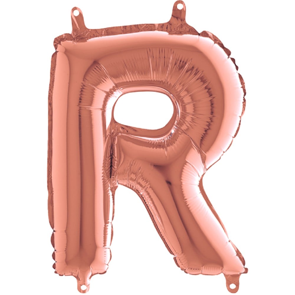 14" Folienbuchstabe "R" Rosé Gold
