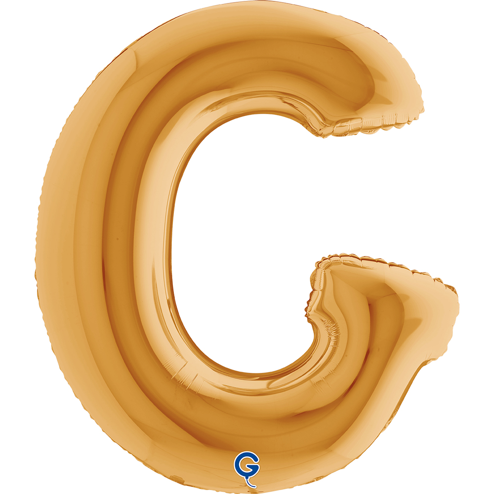 40" Folienbuchstabe "G" Gold (Altgold)