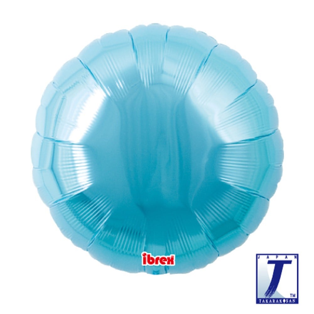 18" Rund Metallic Light Blue (ibrex)