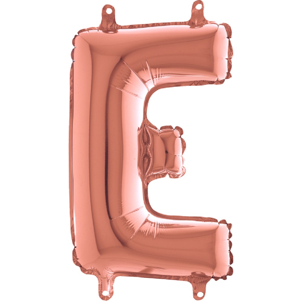 14" Folienbuchstabe "E" Rosé Gold