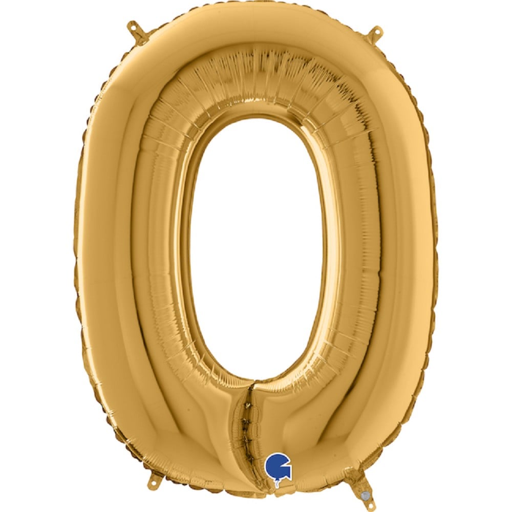 26" Folienbuchstabe "O" Gold (Altgold)