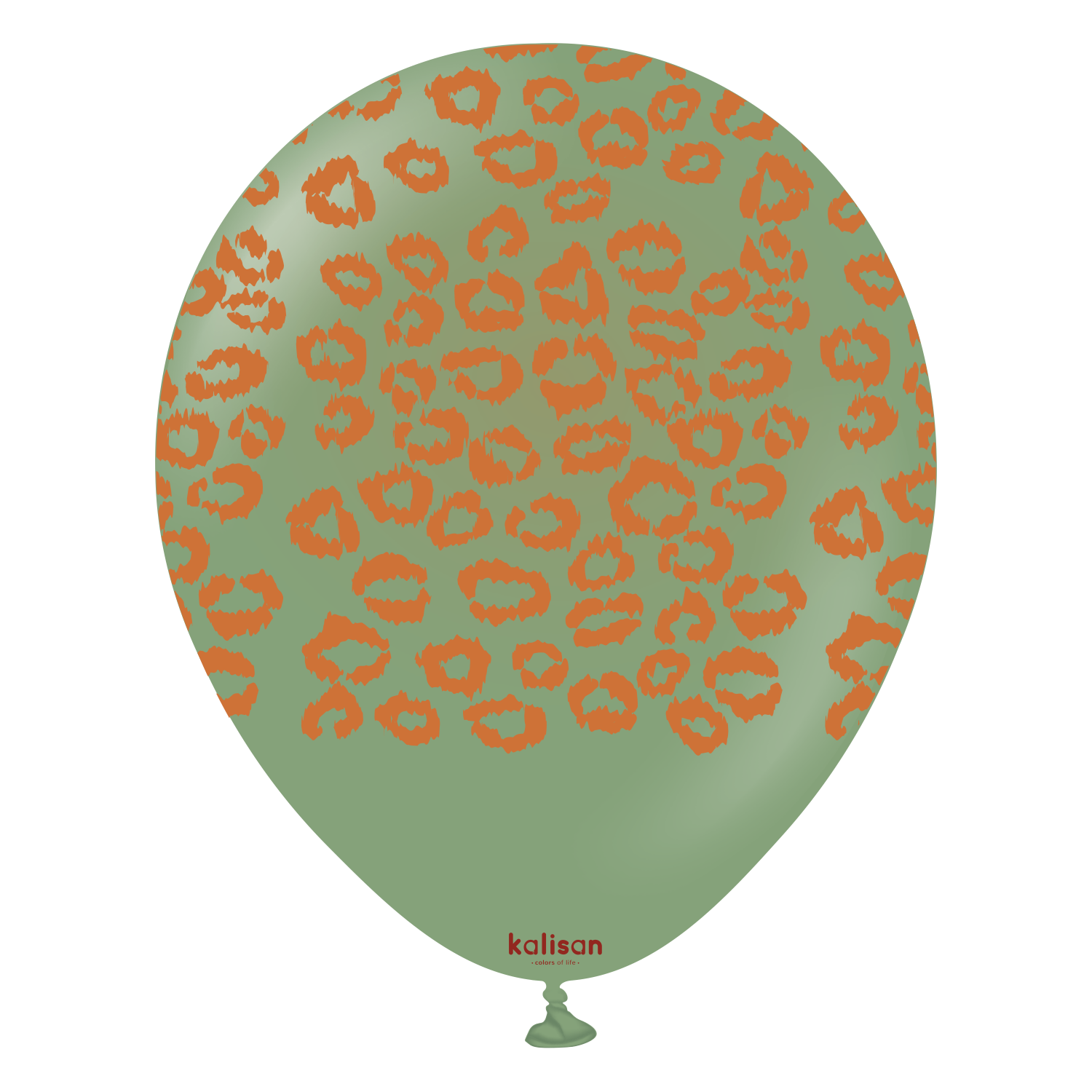 12" Safari Leopard Eucalyptus - Caramel (25 Stück)