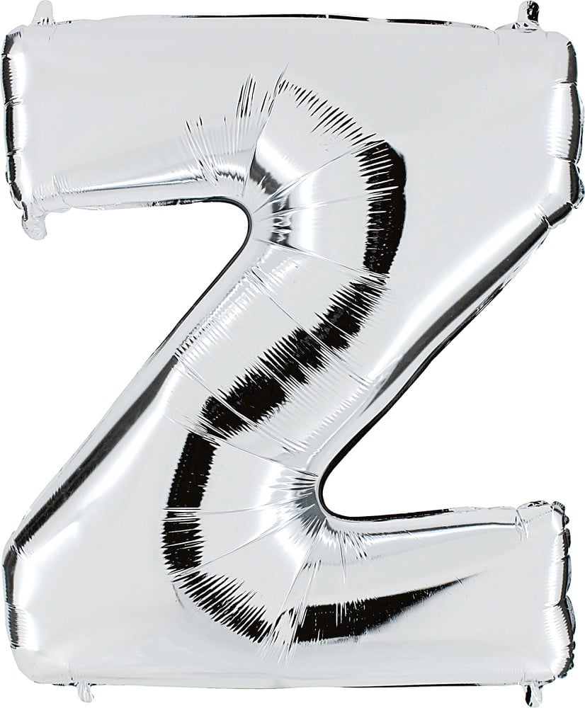 40" Folienbuchstabe "Z" Silver