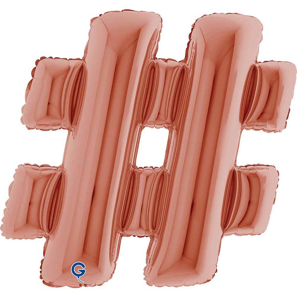 40" Symbol "#" Rosé Gold