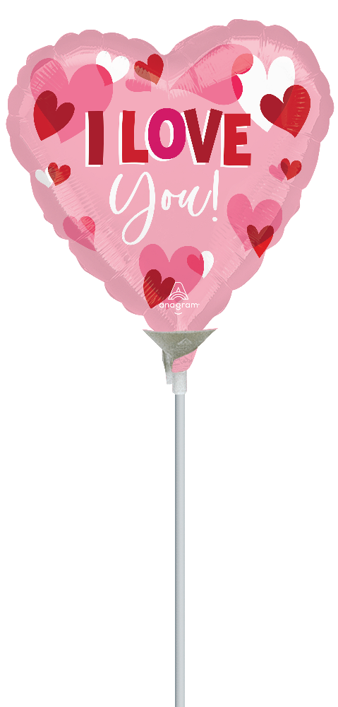9" I Love You Playful Hearts (ohne Ventil, zum Selbstverschw