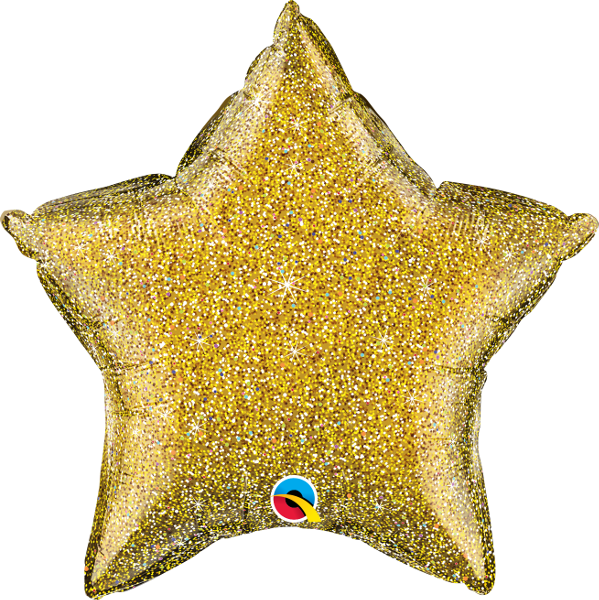 20" Star Glittergraphic Gold (10 Stück)