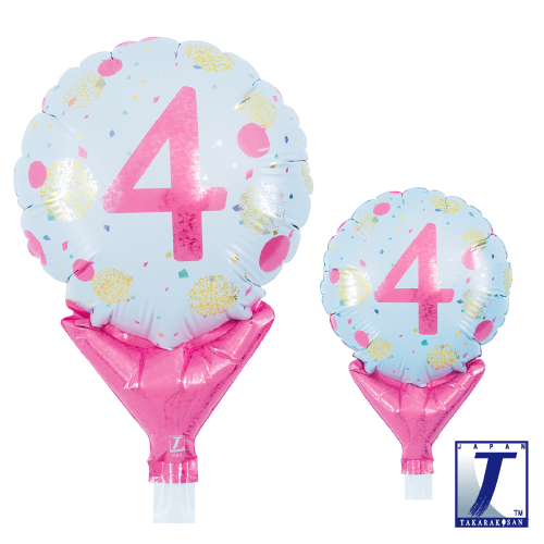 5" Gold & Pink Dots No. 4 (mit Ventil)