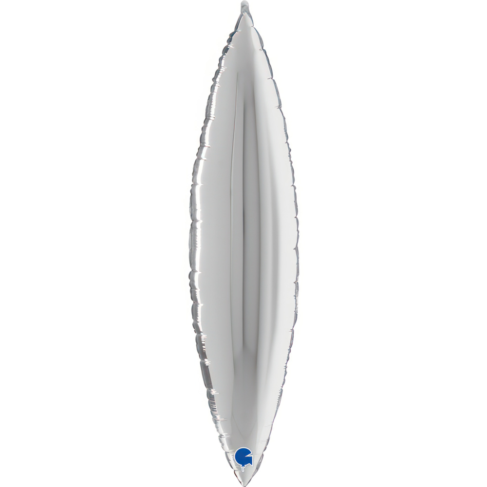 Deco Leaf 36" Silver