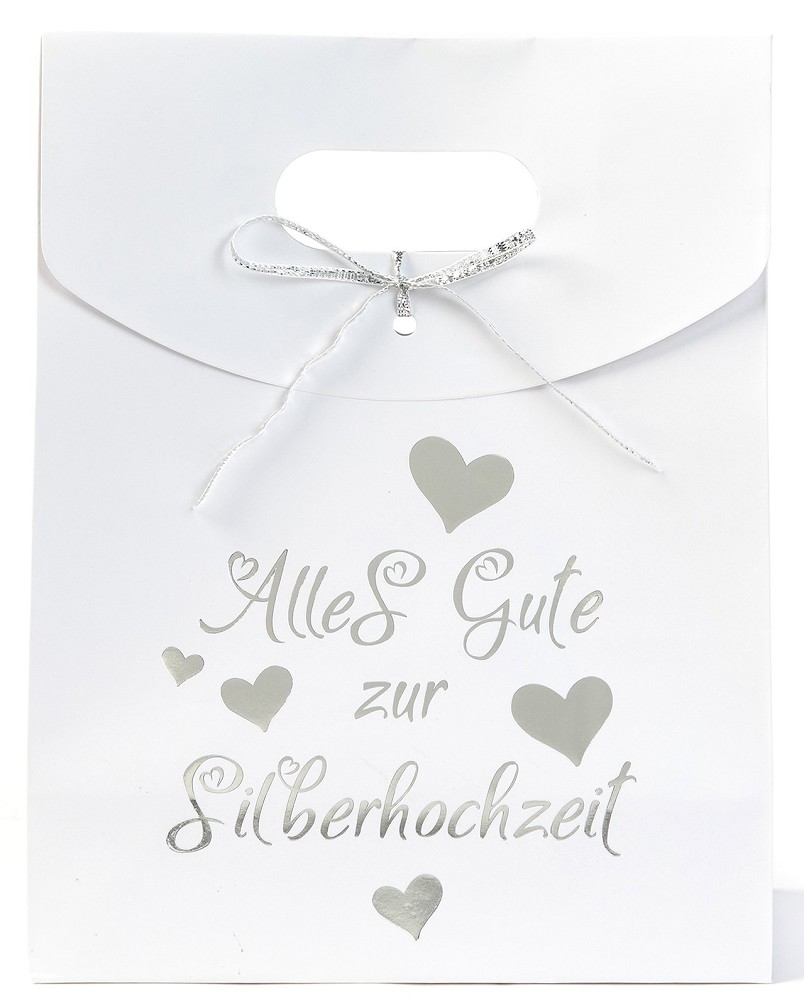 Geschenktüte "Alles Gute zur Silberhochzeit"