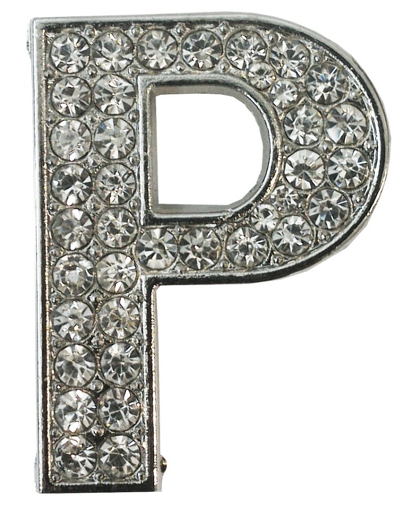 Strass-Buchstabe P (3,5cm)