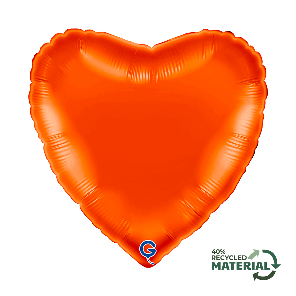 18" Herz Orange (unverpackt)