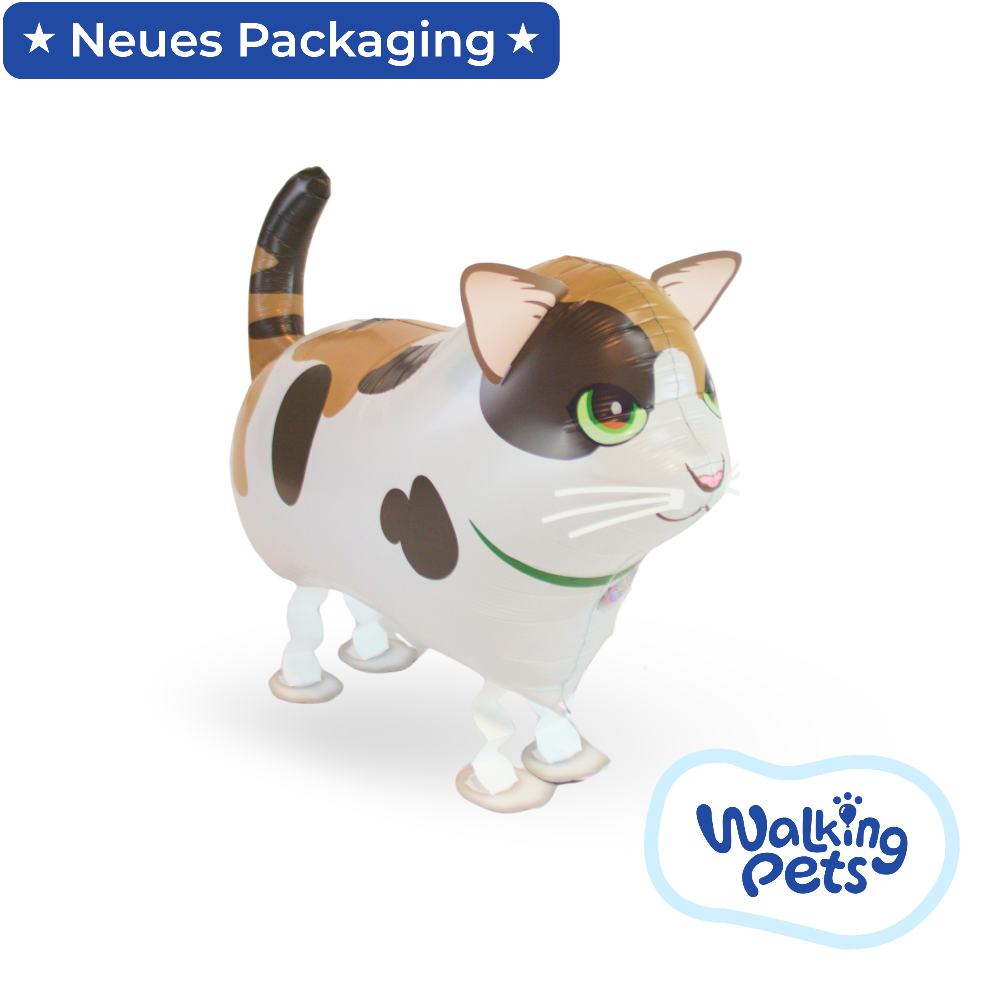 24" Walking Pet Katze bunt
