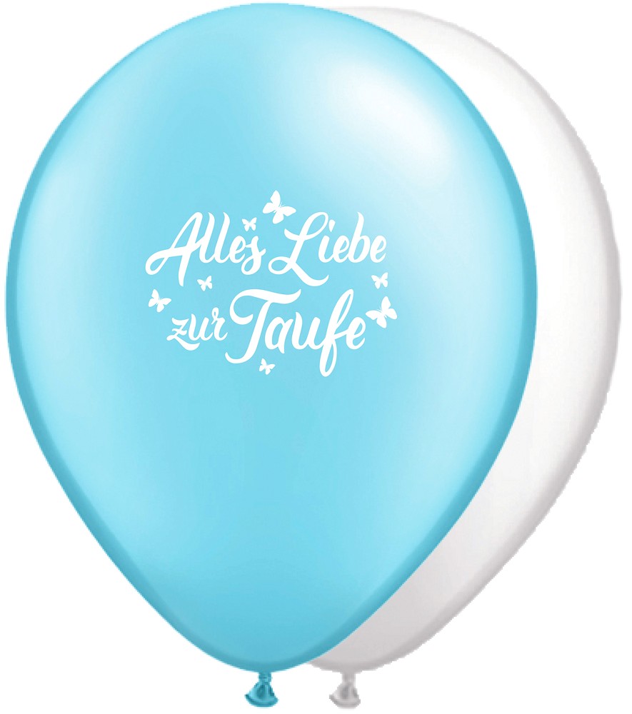 11" Alles Liebe zur Taufe Sortiert (25 Stück)