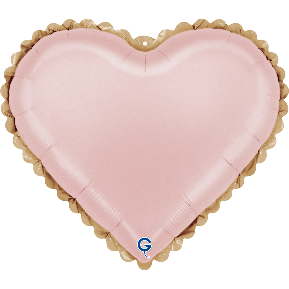 18" Lace Pink Heart