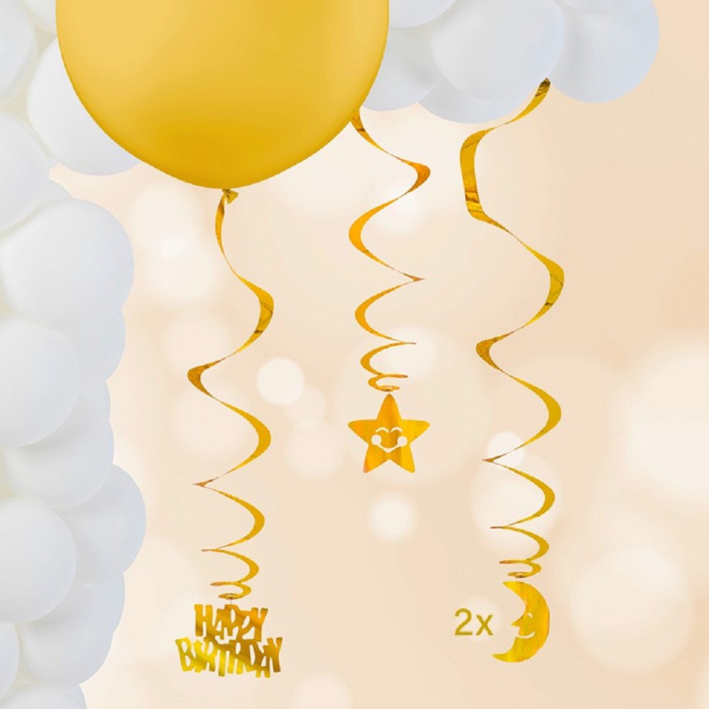 Hanging Swirl - gold