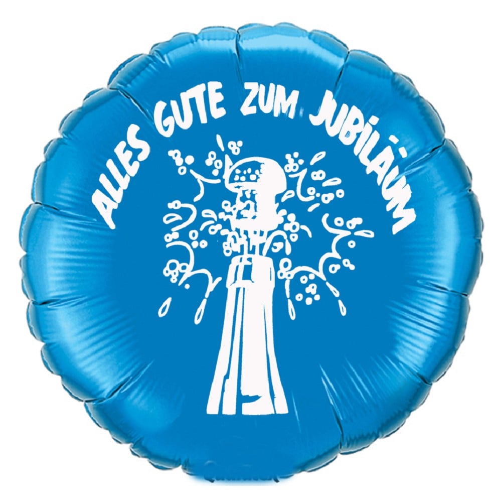 18" "Alles Gute zum Jubiläum" blau