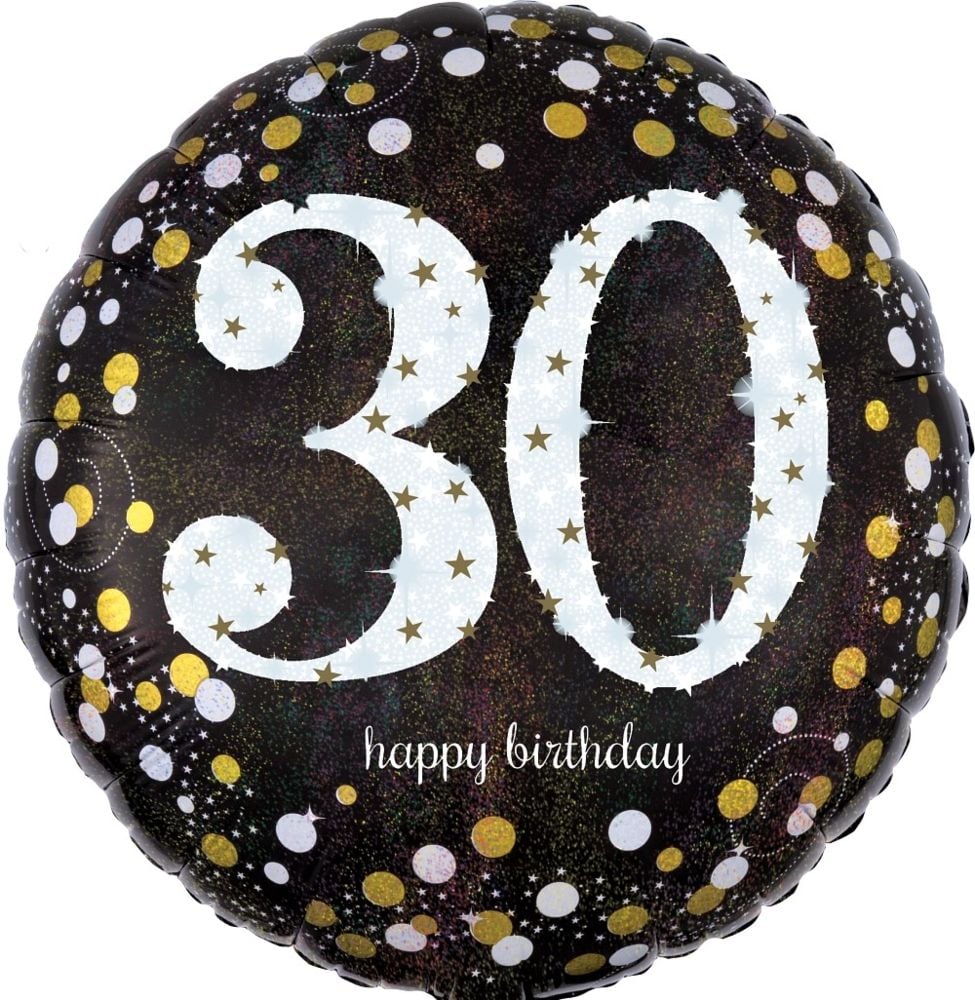 28" Sparkling Birthday 30