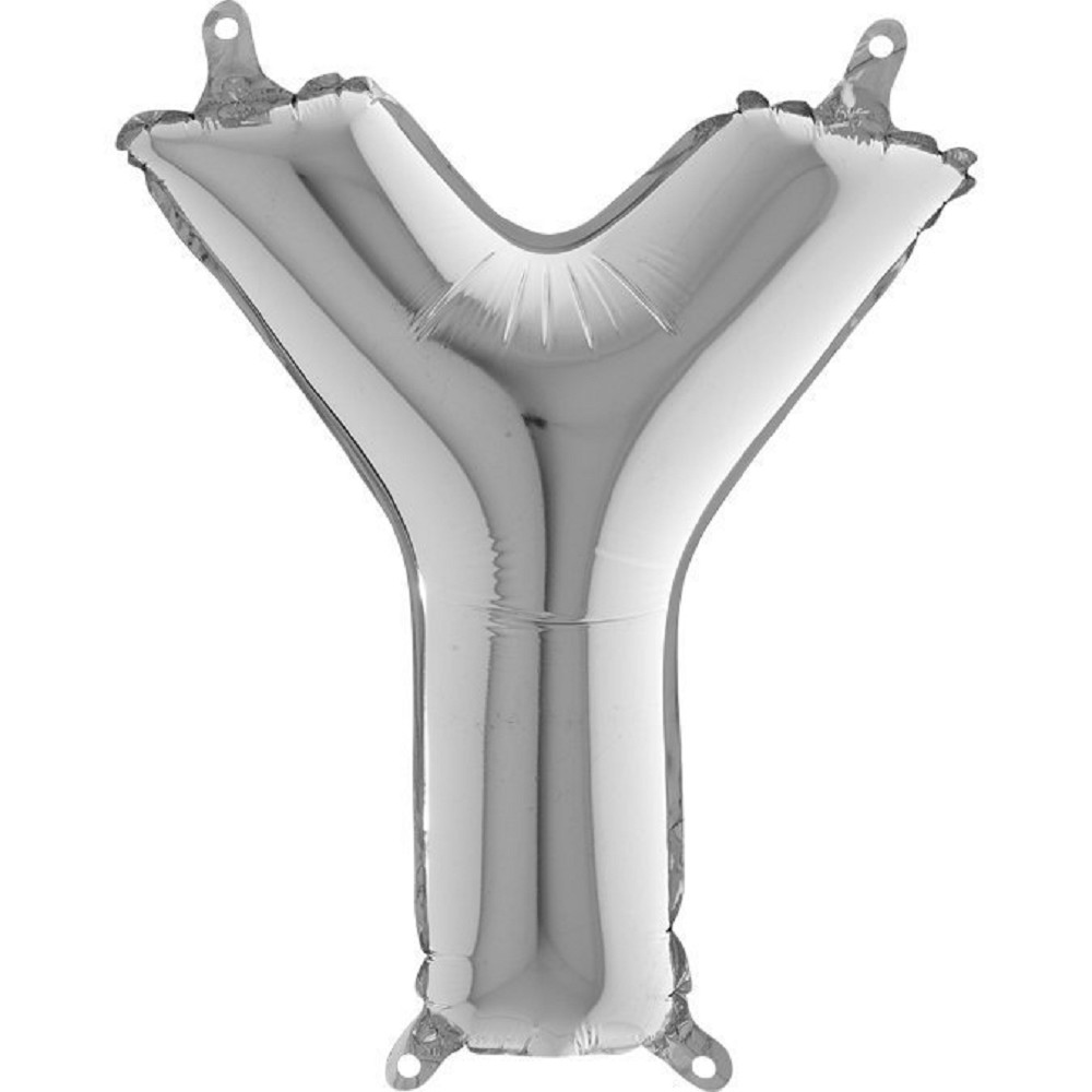 14" Folienbuchstabe "Y" Silver